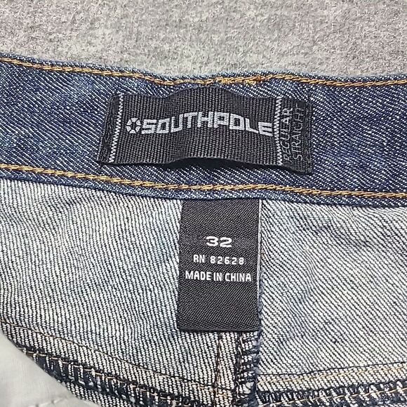 VTG Southpole Mens Jeans 32x32 Regular Fit Straight Leg Cowboy Grunge‎ - Picture 6 of 9